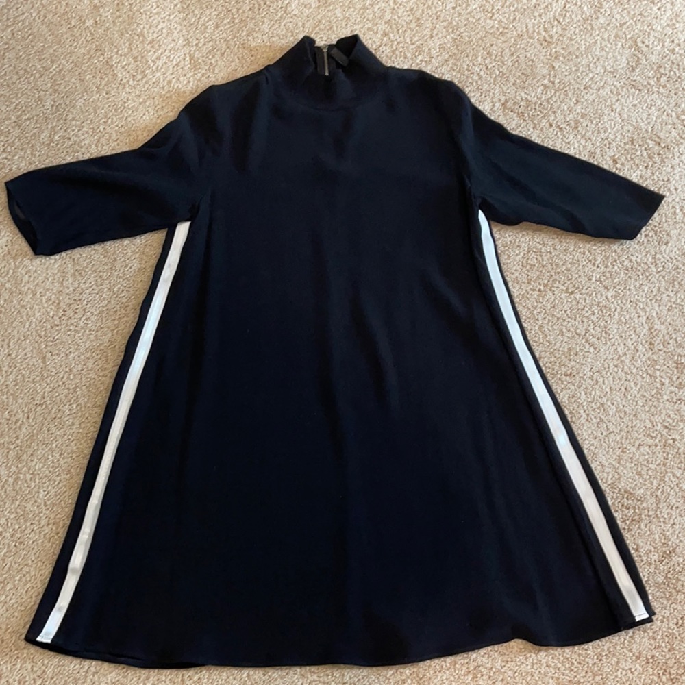 Zara black and white swing dress size S